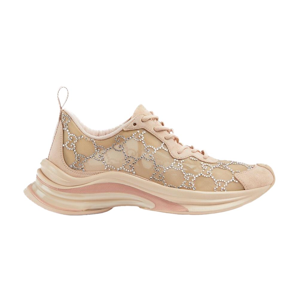 Pre-owned Gucci Wmns Run Sneaker 'gg Crystal - Light Powder' | Cream | Women's Size 4
