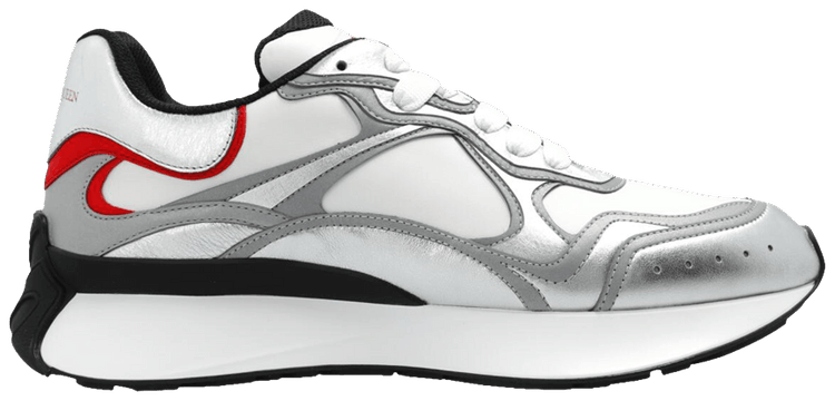ALEXANDER MCQUEEN｜SNEAKERS (796139 WIF23 8389) Buy Alexander McQueen Sprint Runner 'Silver White Red