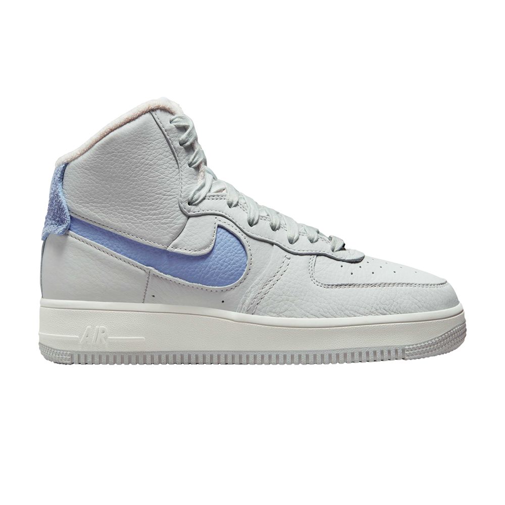 Pre-owned Nike Wmns Air Force 1 High Sculpt 'photon Dust Cobalt Bliss' | Grey | Women's Size 7.5 In Gray