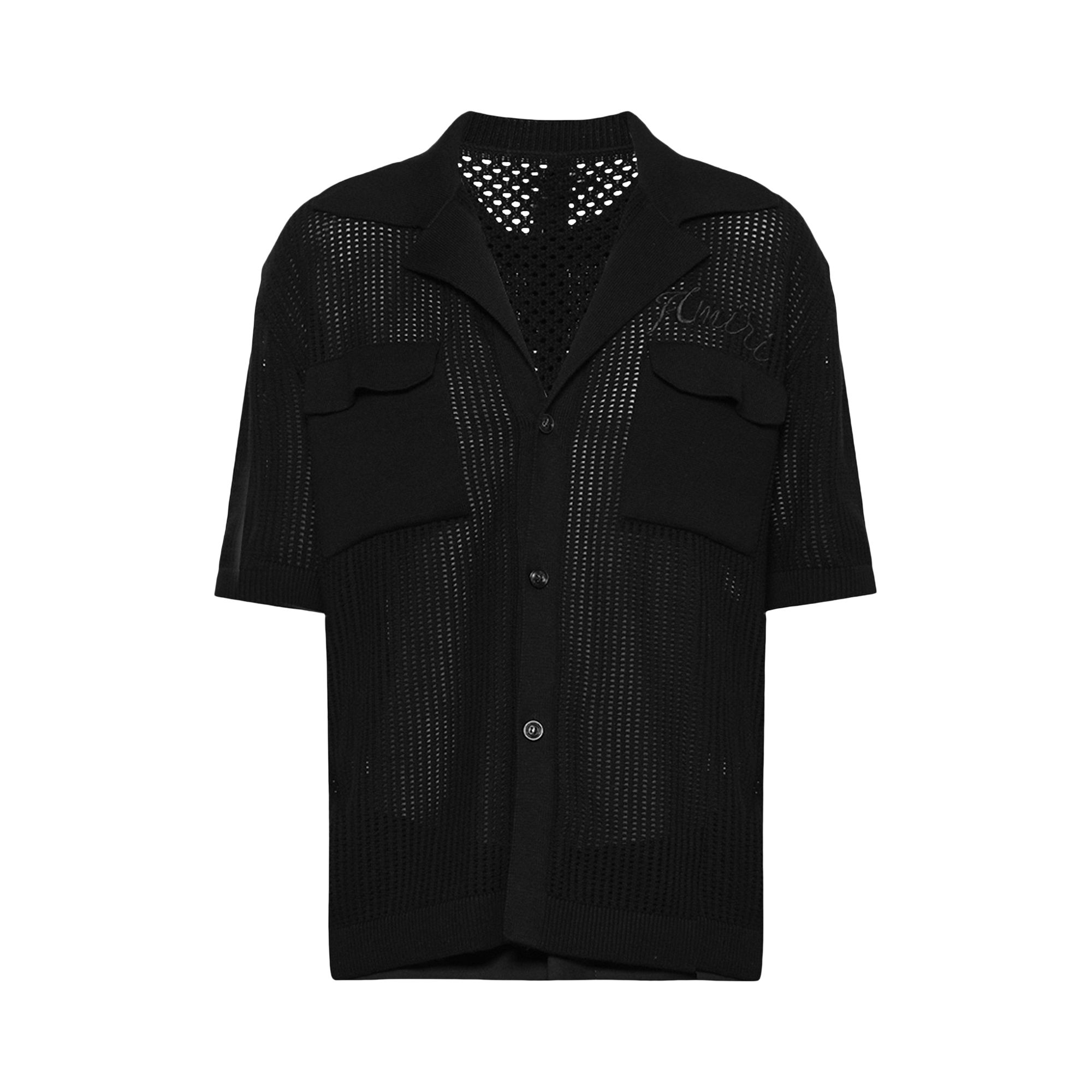 Pre-owned Amiri Mesh Polo 'black' | Men's Size Xxl