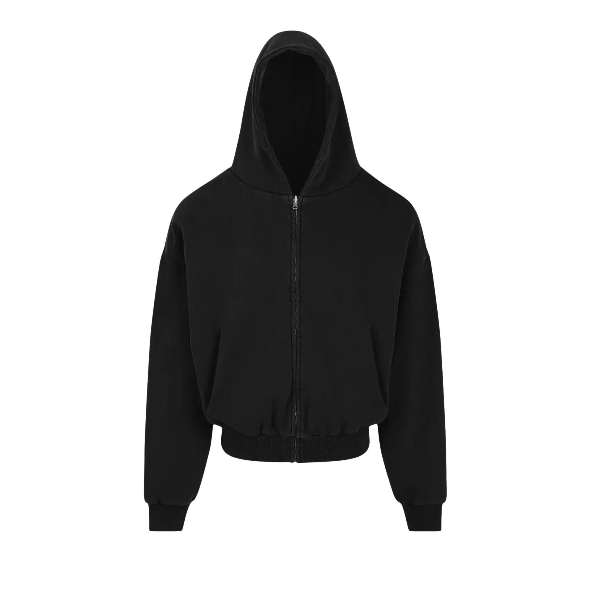 Pre-owned Entire Studios Thermal Hoodie 'soot' | Black | Men's Size Xl