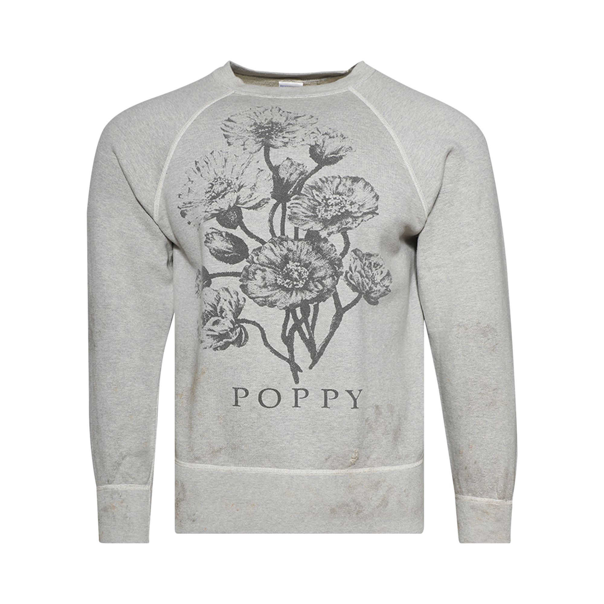 Pre-owned Saint Mxxxxxx Flower Crewneck Sweatshirt 'grey' | Men's Size Xl