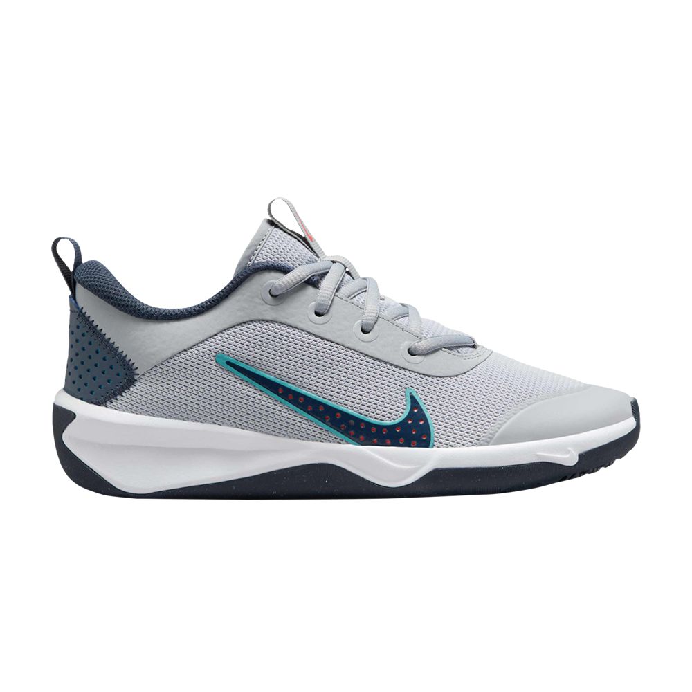 Pre-owned Nike Omni Multi-court Gs 'wolf Grey Dusty Cactus' | Kid's Size 6.5 In Gray