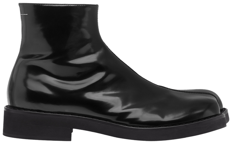 MM6|BOOTS (S59WU0234 P3628 T8013) Buy MM6 Maison Margiela Wmns Trunk Leather Ankle Boot 'Black