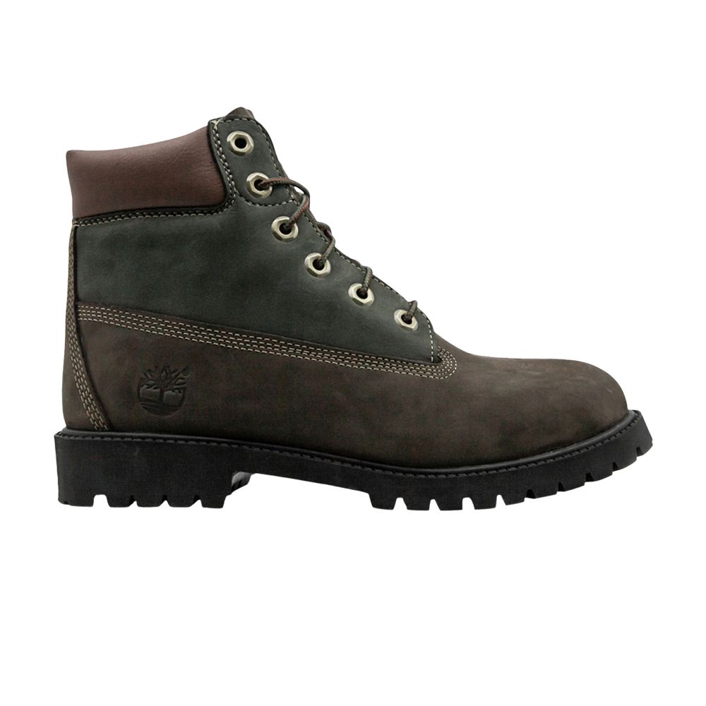 Timberland 6 Inch Premium Boot Youth 'Dark Brown Green' | Kid's Size 7 - TB0A14Z2