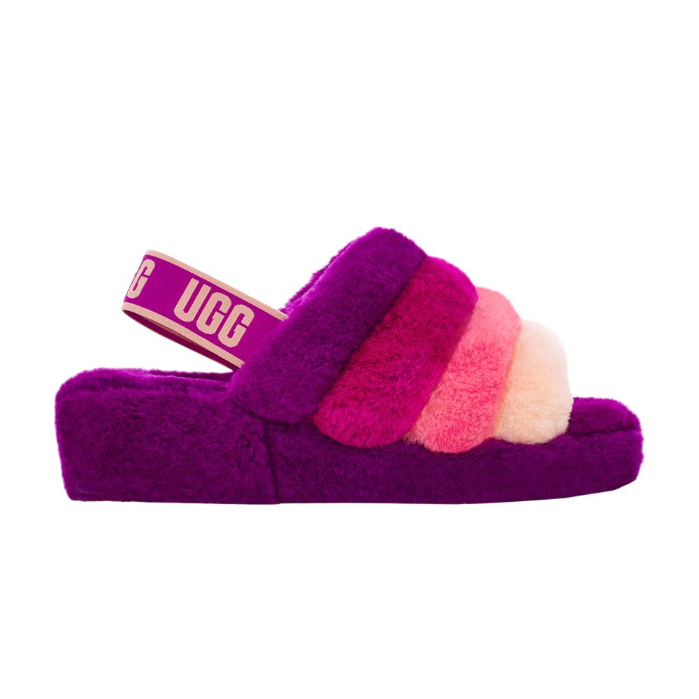Pre-owned Ugg Wmns Fluff Yeah Slide 'berrylicious Gradient' | Purple | Women's Size 7