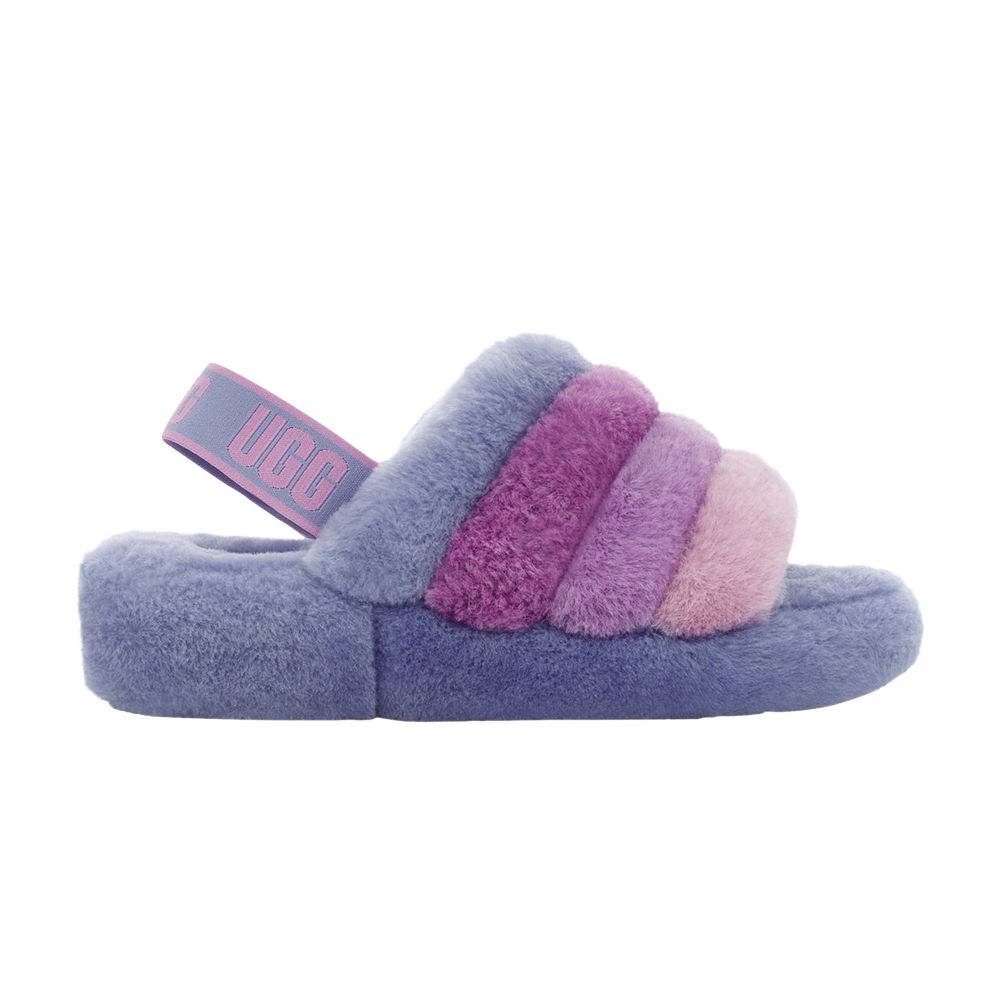 Pre-owned Ugg Wmns Fluff Yeah Slide 'cornflower Gradient' | Blue | Women's Size 12