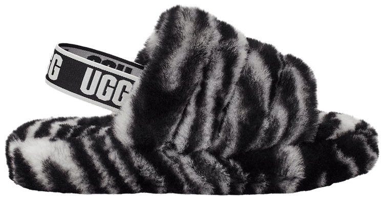 UGG Fluff Yeah Slide Kids Zebra
