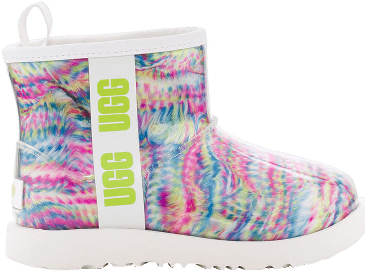 UGG Classic Clear Mini Pixelate Boot Kids Multi Color