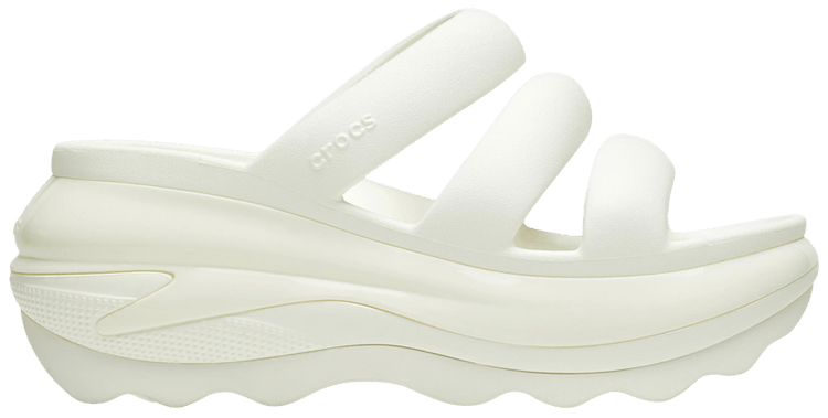 Crocs Wmns Mega Crush Triple Strap Sandal Chalk