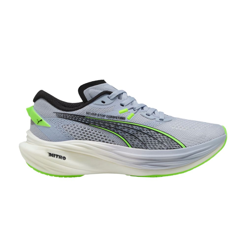 Pre-owned Puma Hyrox X Wmns Deviate Nitro 3 'cool Weather Green Glare' | Grey | Women's Size 7.5