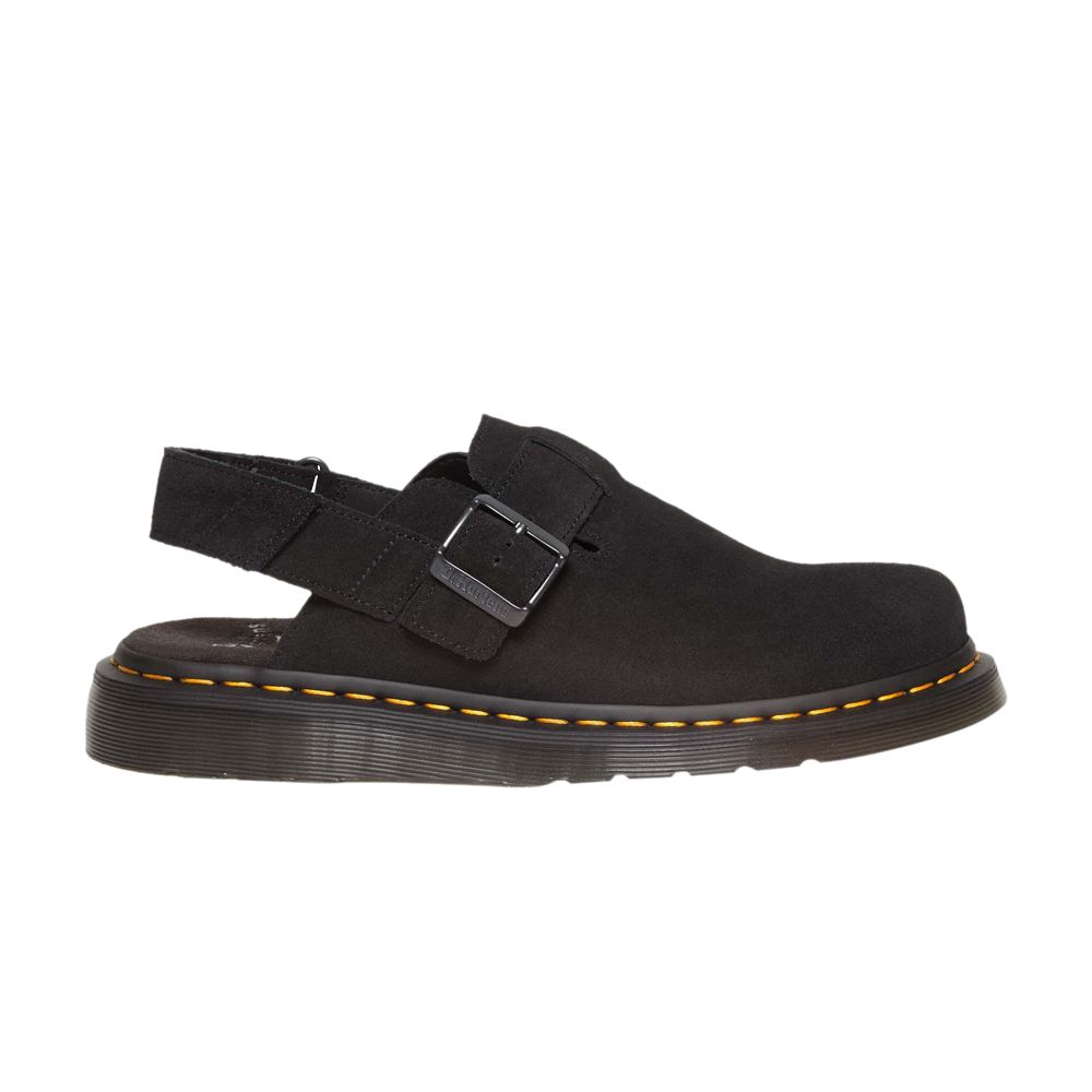 Pre-owned Dr. Martens' Dr. Martens Jorge 2 Suede Slingback Mule 'black' | Men's Size 13