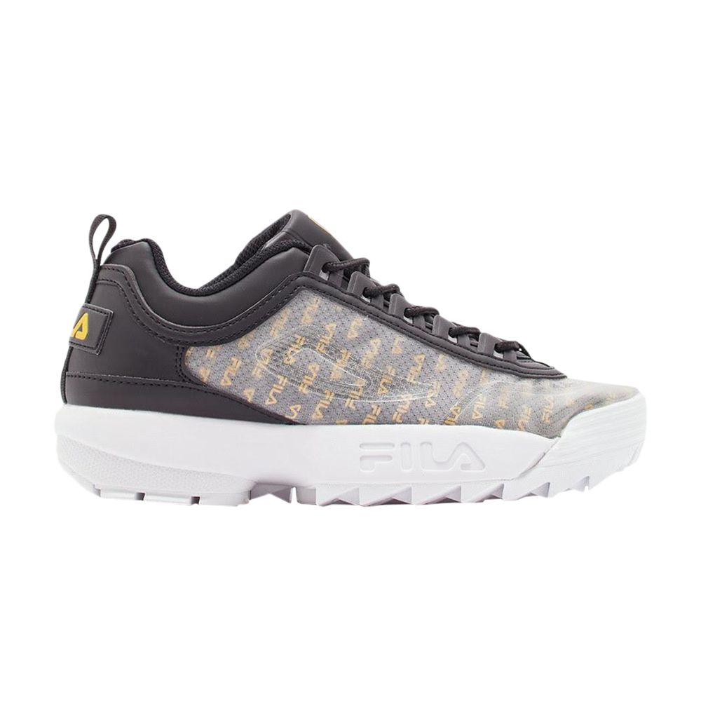 Fila Wmns Disruptor 2 'Clear Logos - Black White Gold' | Women's Size 7 - 5FM00698-016