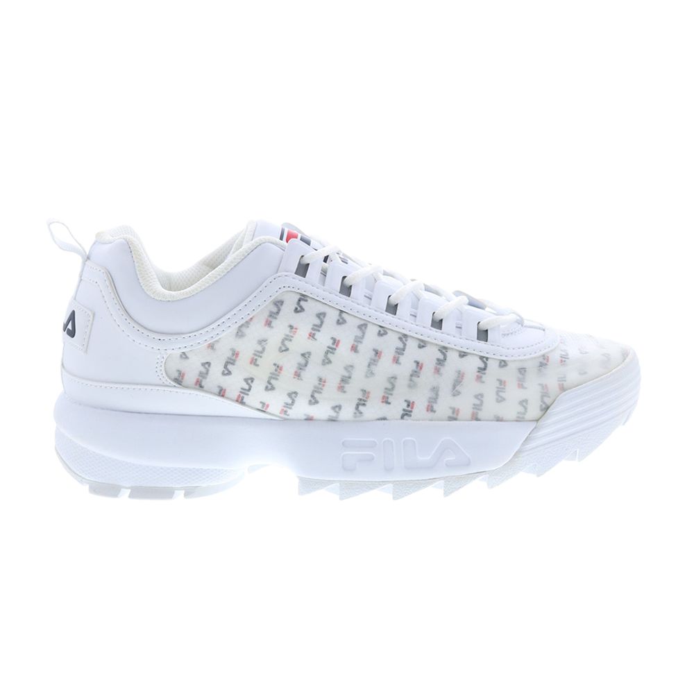Fila Wmns Disruptor 2 'Clear Logos - White Navy Red' | Women's Size 6 - 5FM00698-125