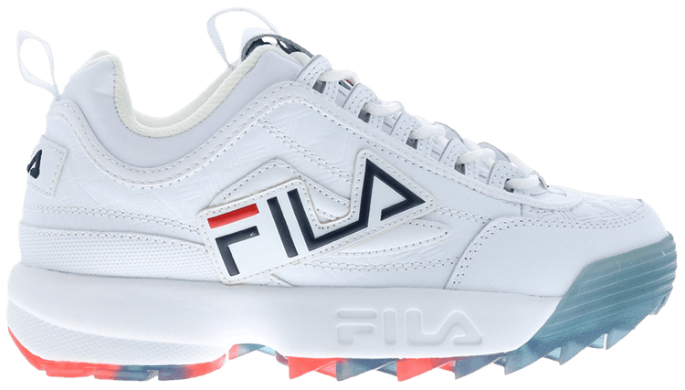 Fila Wmns Disruptor 2 Graphic   White Navy Red