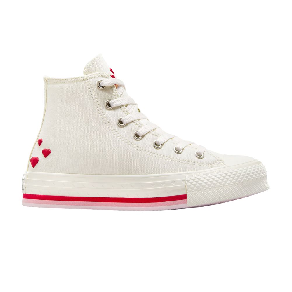 Pre-owned Converse Chuck Taylor All Star Lift Platform High Gs 'valentine's Day 2025' | Cream | Kid's Size 6.5