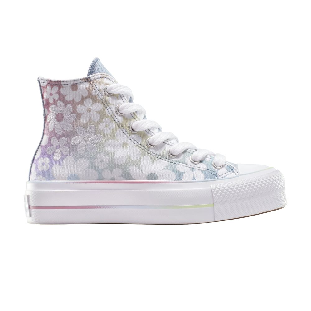 Converse Wmns Chuck Taylor All Star Lift Platform High 'Gradient Flowers' | Purple | Women's Size 5.5 - A14267C