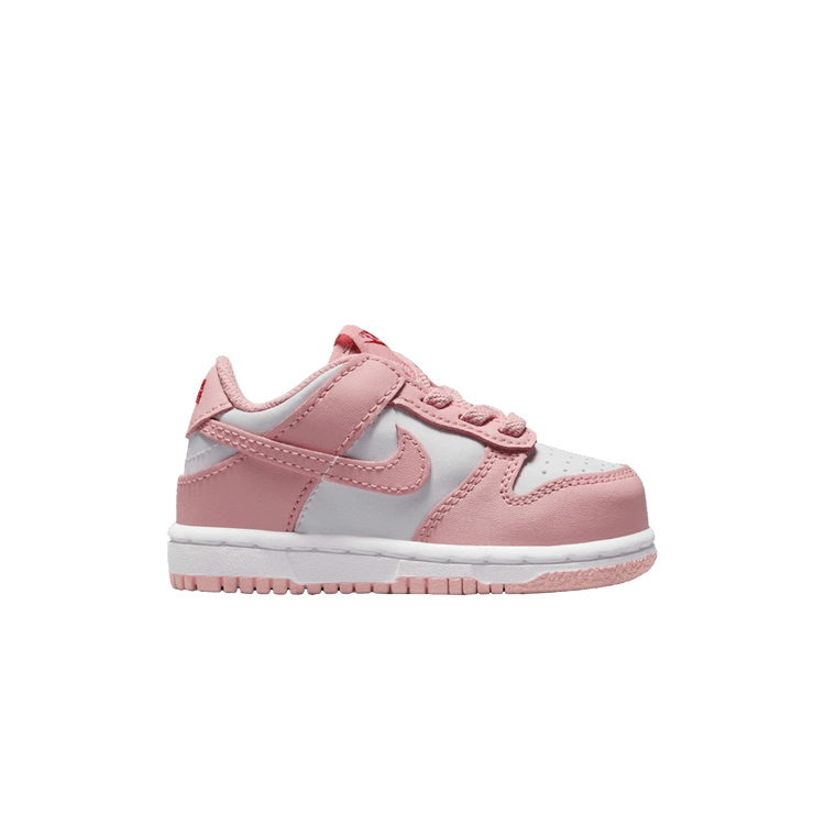 dunk low pink glaze white