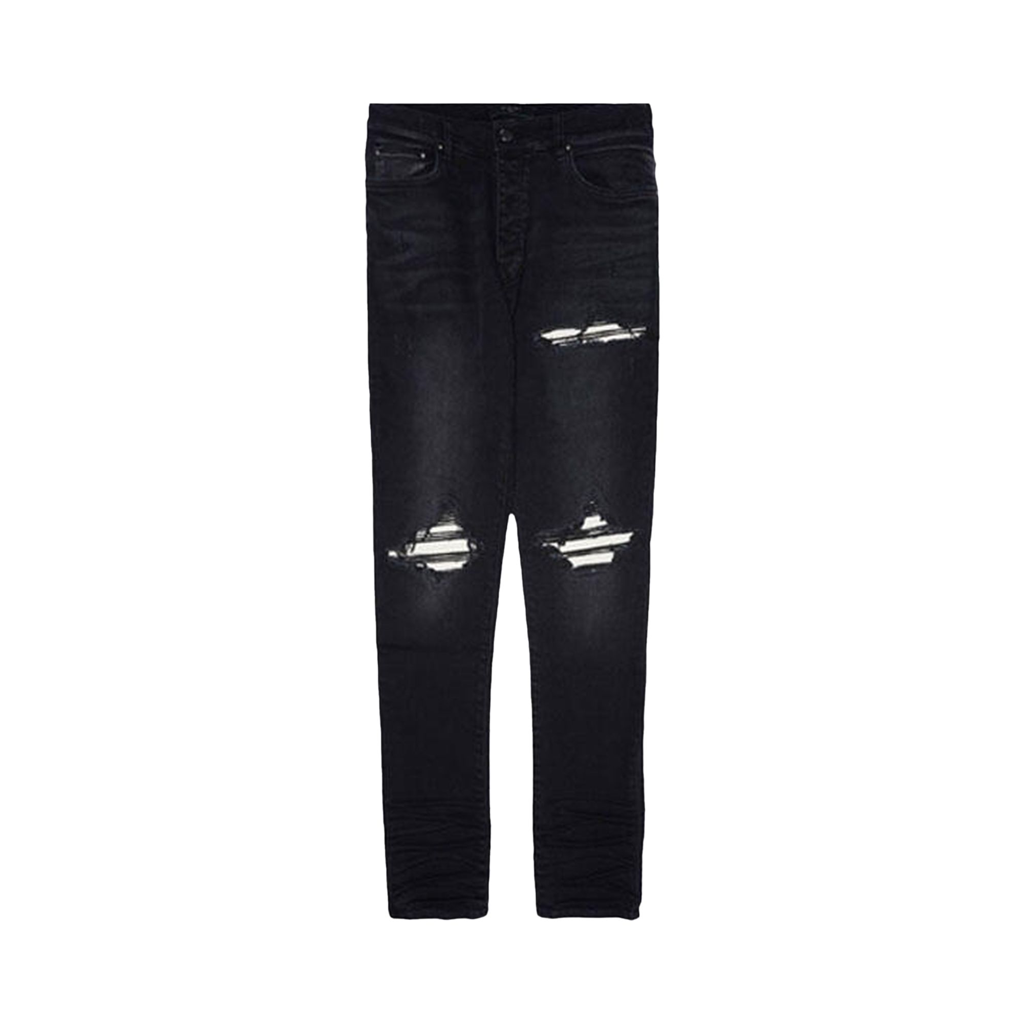 Pre-owned Amiri Mx1 Ultra Suede Jean 'vintage Black' | Men's Size 32