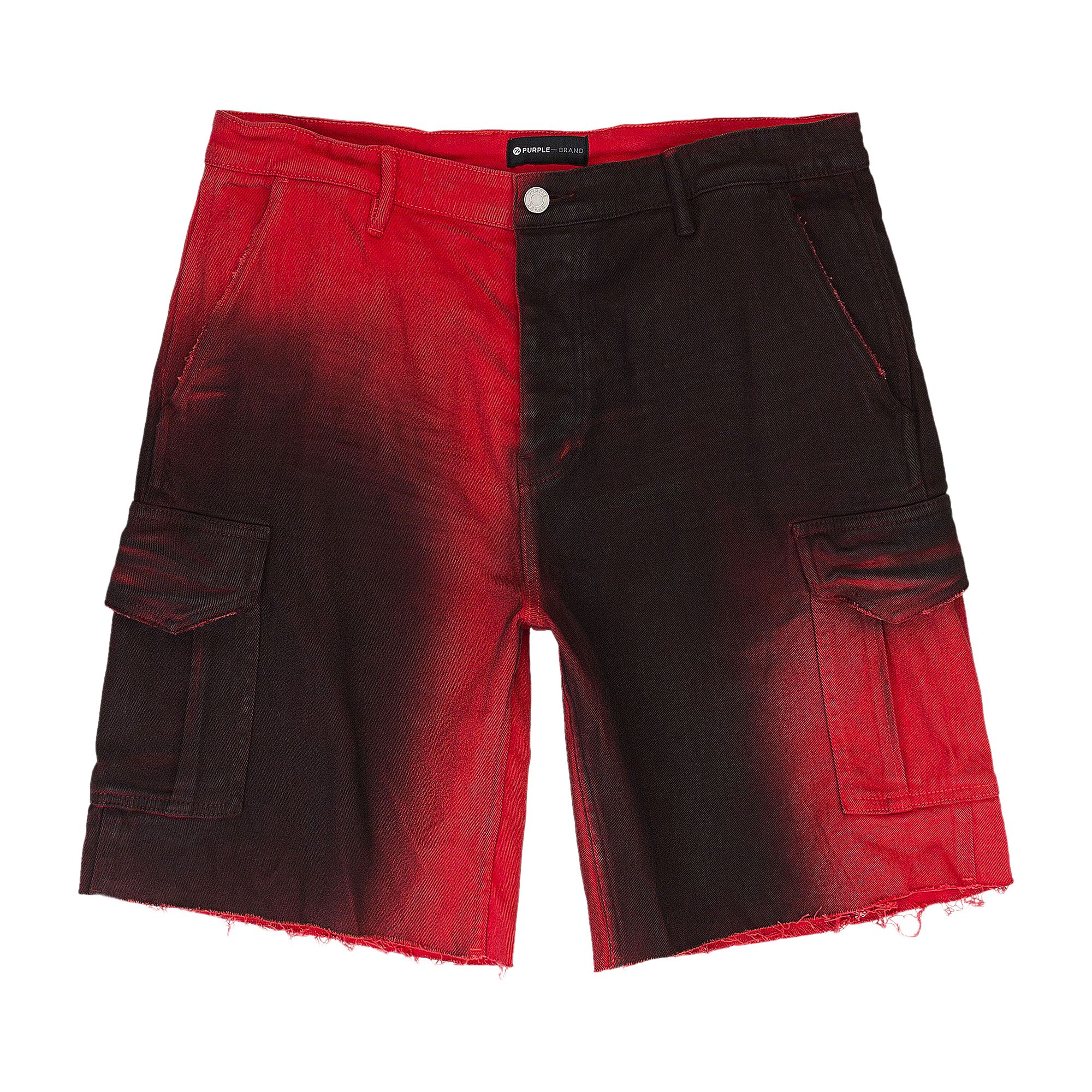 Pre-owned Purple Brand Twill Cargo Shorts 'black' | Men's Size S