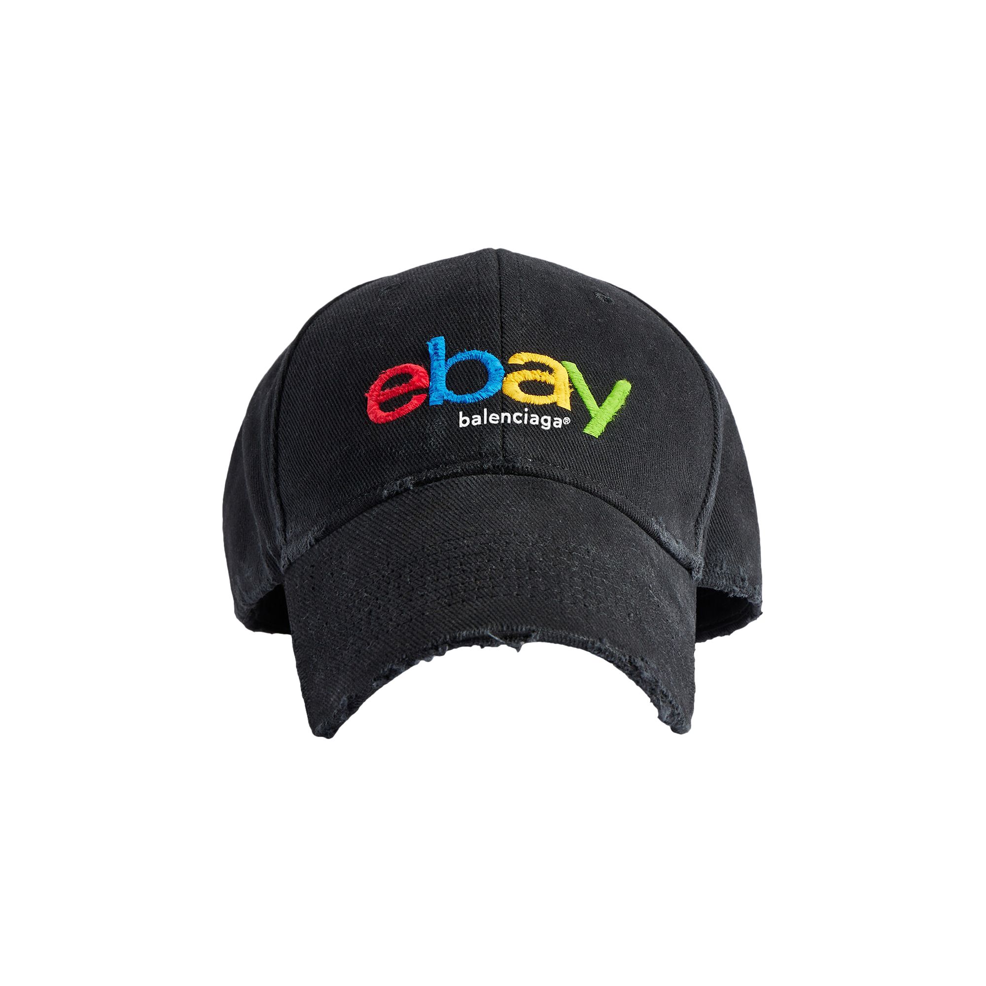 Pre-owned Balenciaga Ebay Cap 'black/multicolor' | Men's Size M