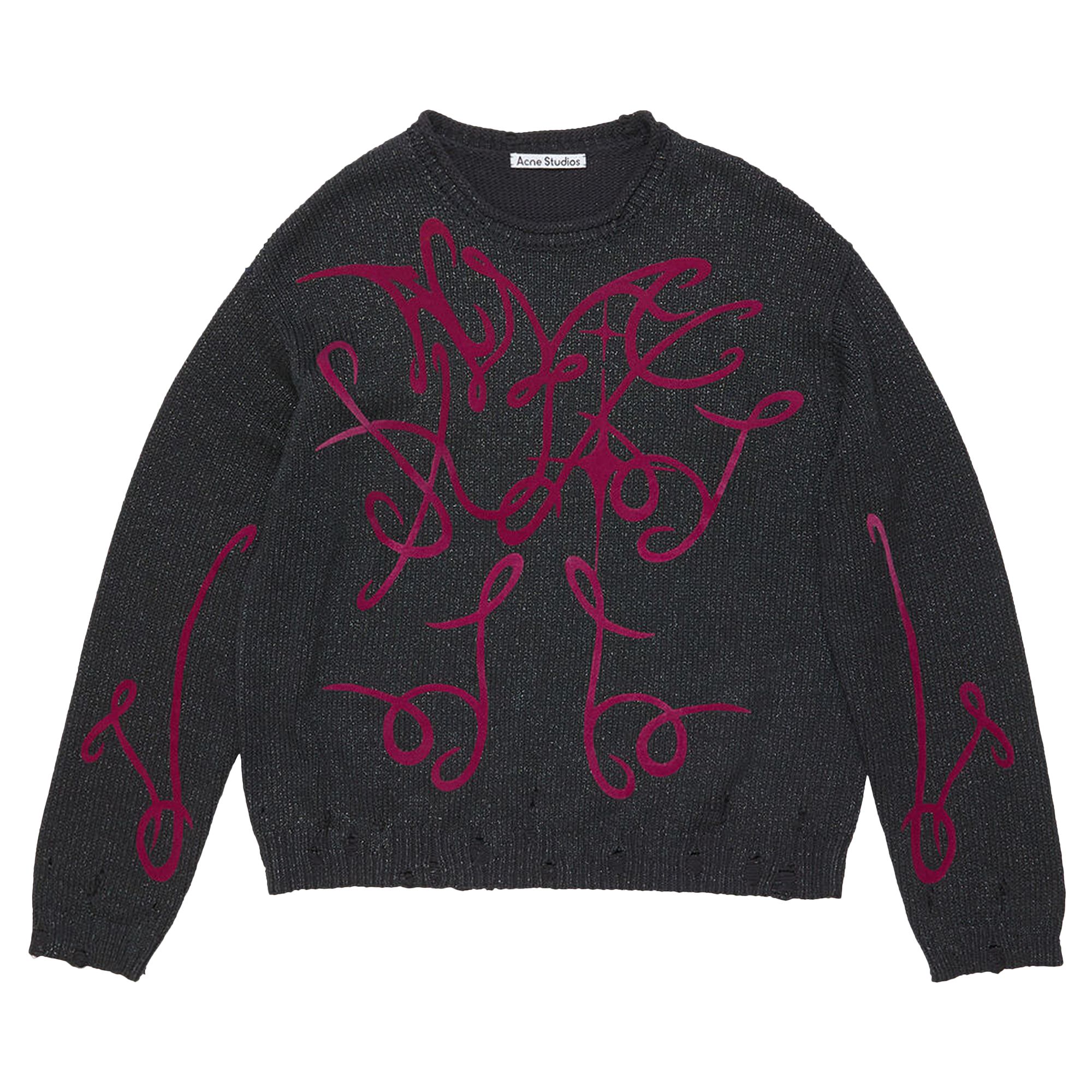 Pre-owned Acne Studios Printed Jumper 'grey/multicolor' | Men's Size Xxl