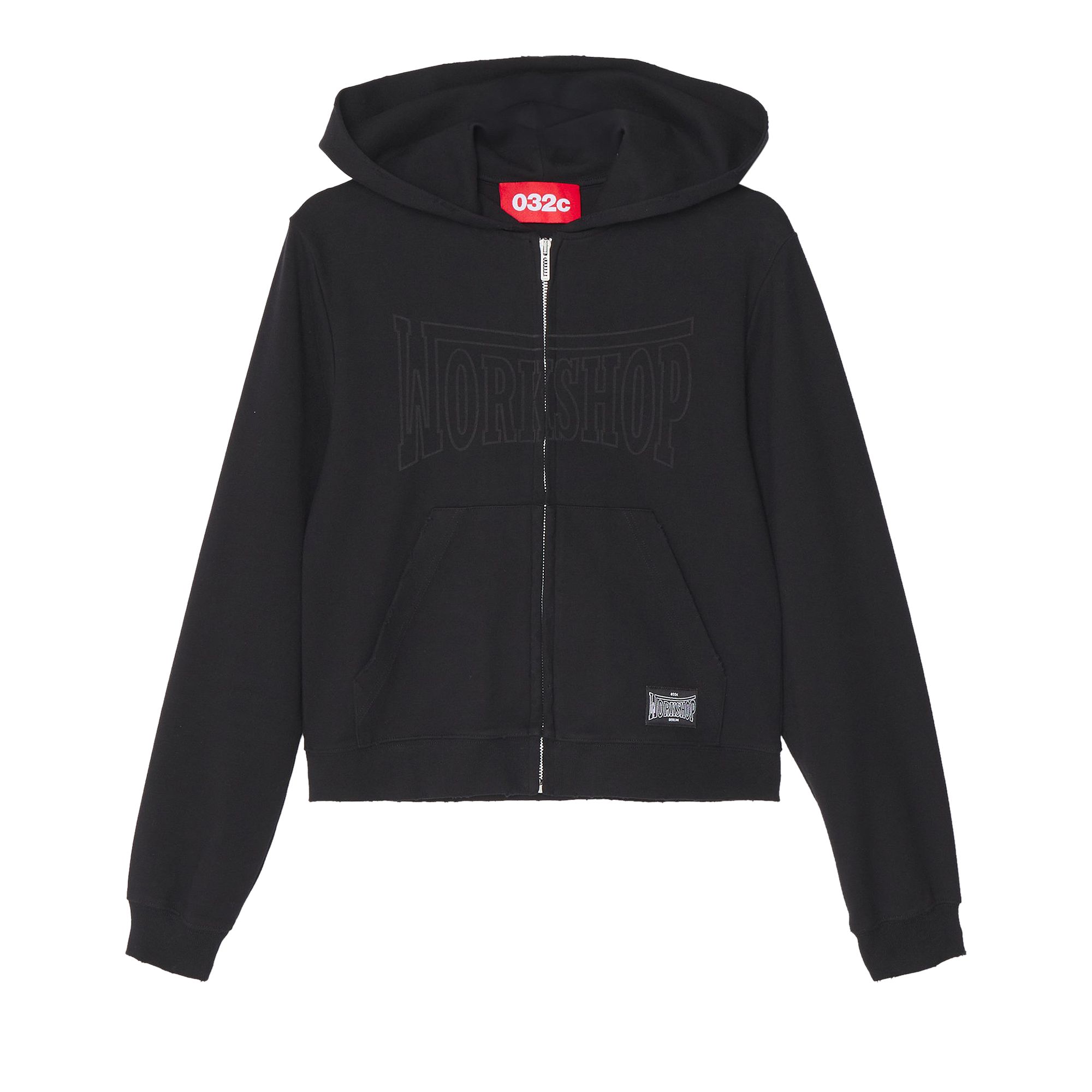 Pre-owned 032c Victor Fitted Hoodie 'washed Black' | Women's Size M