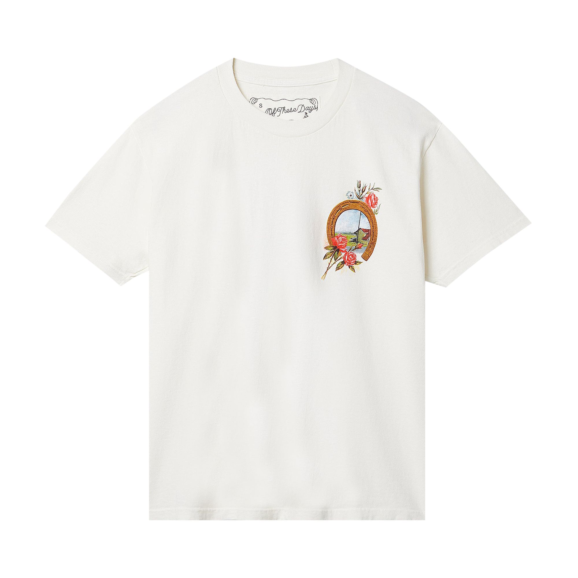 Pre-owned One Of These Days Good Luck Short-sleeve T-shirt 'bone' | White | Men's Size Xl