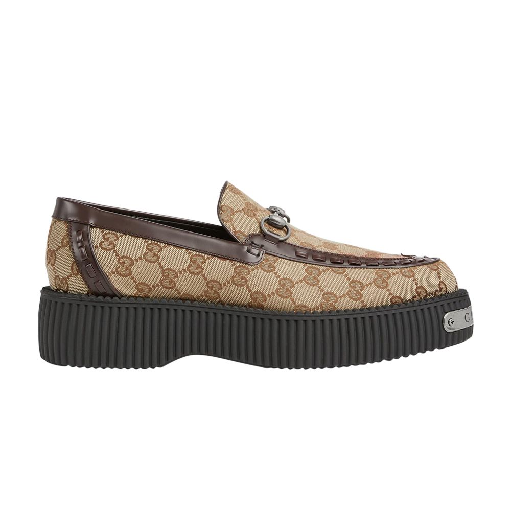 Gucci Horsebit Creeper Loafer 'GG Canvas - Beige Ebony' | Tan | Men's Size 10.5 - 797099-FADV6-9751