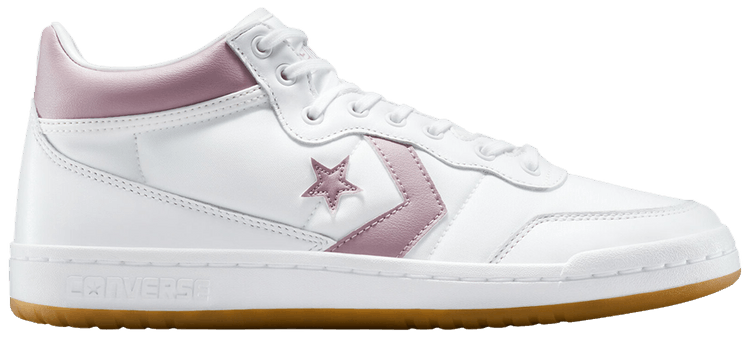 Converse Fastbreak Pro Leather Mid White Orchid Dust Gum