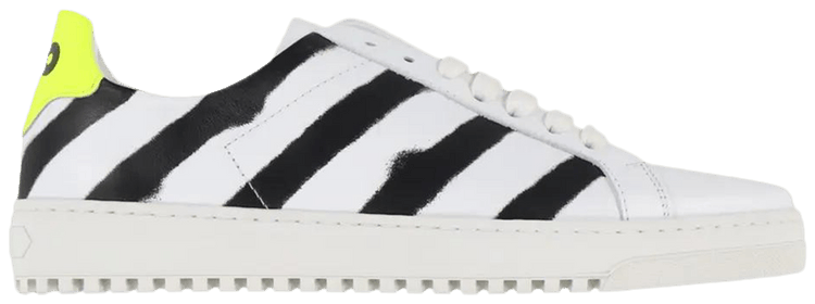 Off White Wmns Spray Diagonals Sneaker White Black Neon Yellow