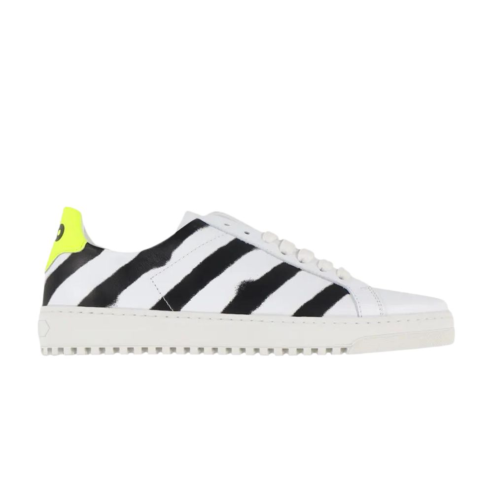 Pre-owned Off-white Wmns Spray Diagonals Sneaker 'white Black Neon Yellow' | Women's Size 40