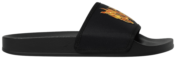 【送料込】Palm Angels_モノグラム プール スライド Palm Angels White Monogram Pool Slides Palm Angels