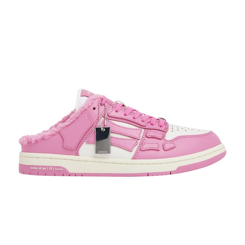 Pre-owned Amiri Wmns Skel Top Mule Shearling 'pink' | Women's Size 38