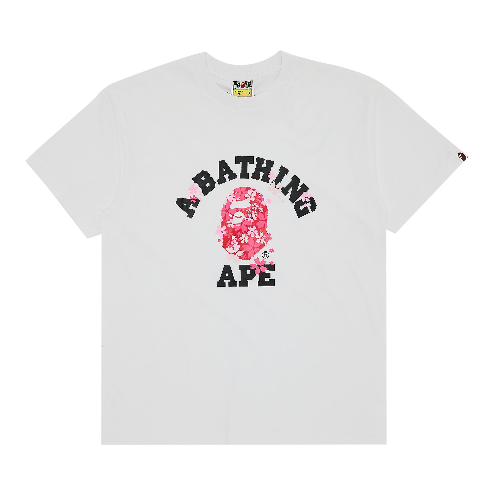 BAPE BAPE SAKURA COLLEGE TEE 'WHITE'