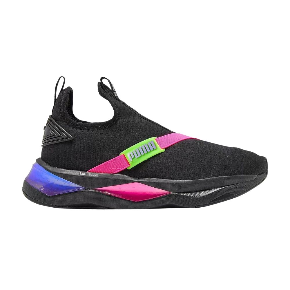 Pre-owned Puma Wmns Lqdcell Shatter Mid 'black Pink Green' | Women's Size 7