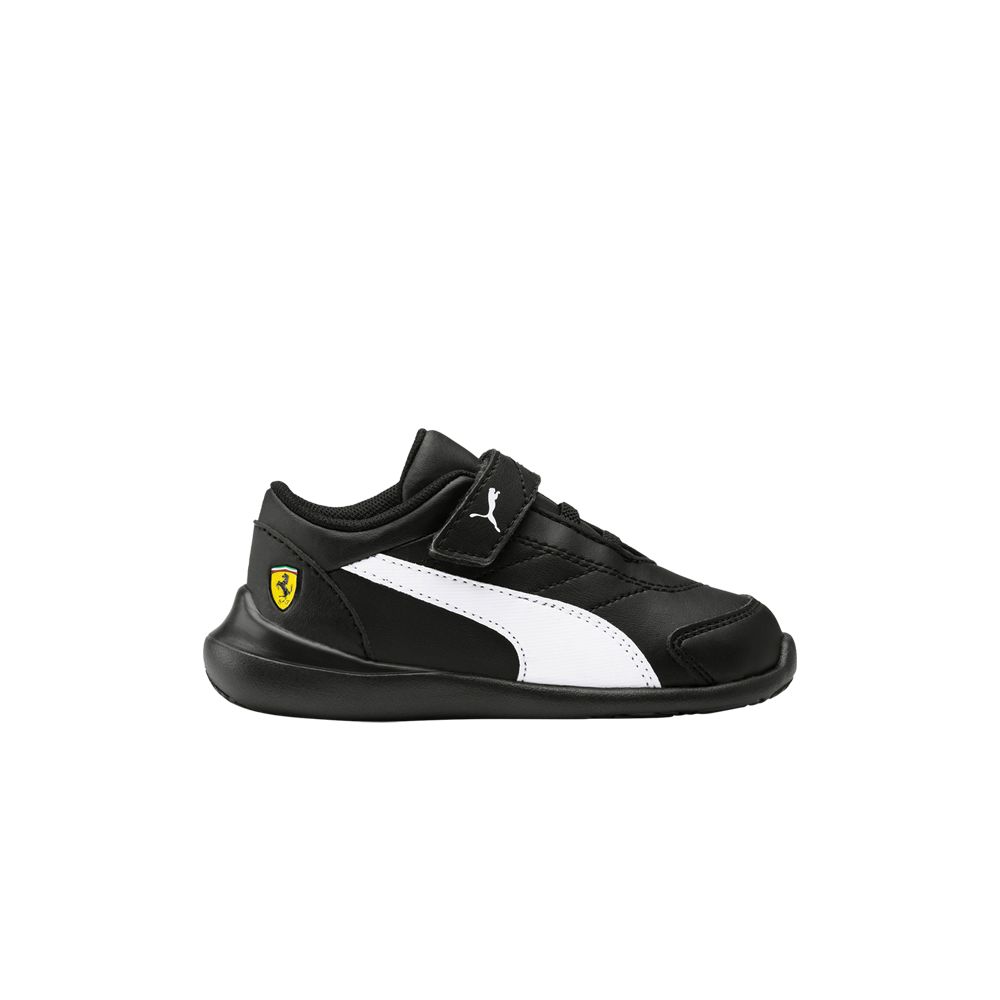 Pre-owned Puma Scuderia Ferrari X Kart Cat 3 V Toddler 'black White' | Infant Size 4