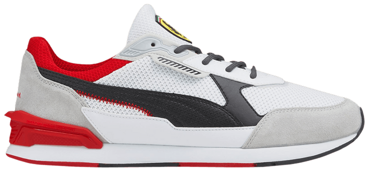 Scuderia Ferrari x Puma Low Racer White Black Rosso Corsa