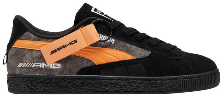 Sepatu Puma Puma Suede Black Orange Size Puma Mercedes-AMG