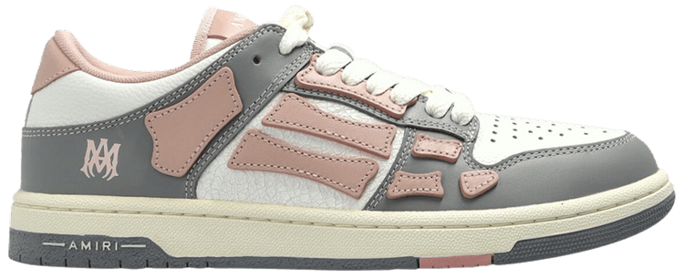 スニーカー AMIRI Woman Sneakers Grey AWFOSR1062 PALE PEACH AMIRI Women's Varsity Skel-Top Grey / Pale Peach Low Top