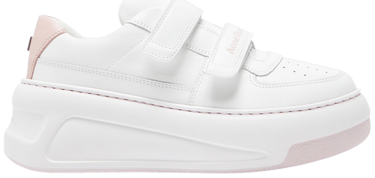 Acne Studios Wmns Velcro Strap Platform Sneaker Optic White Pink