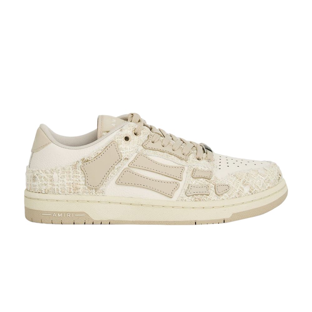 Pre-owned Amiri Wmns Boucle Skel Top Low 'alabaster' | Cream | Women's Size 35