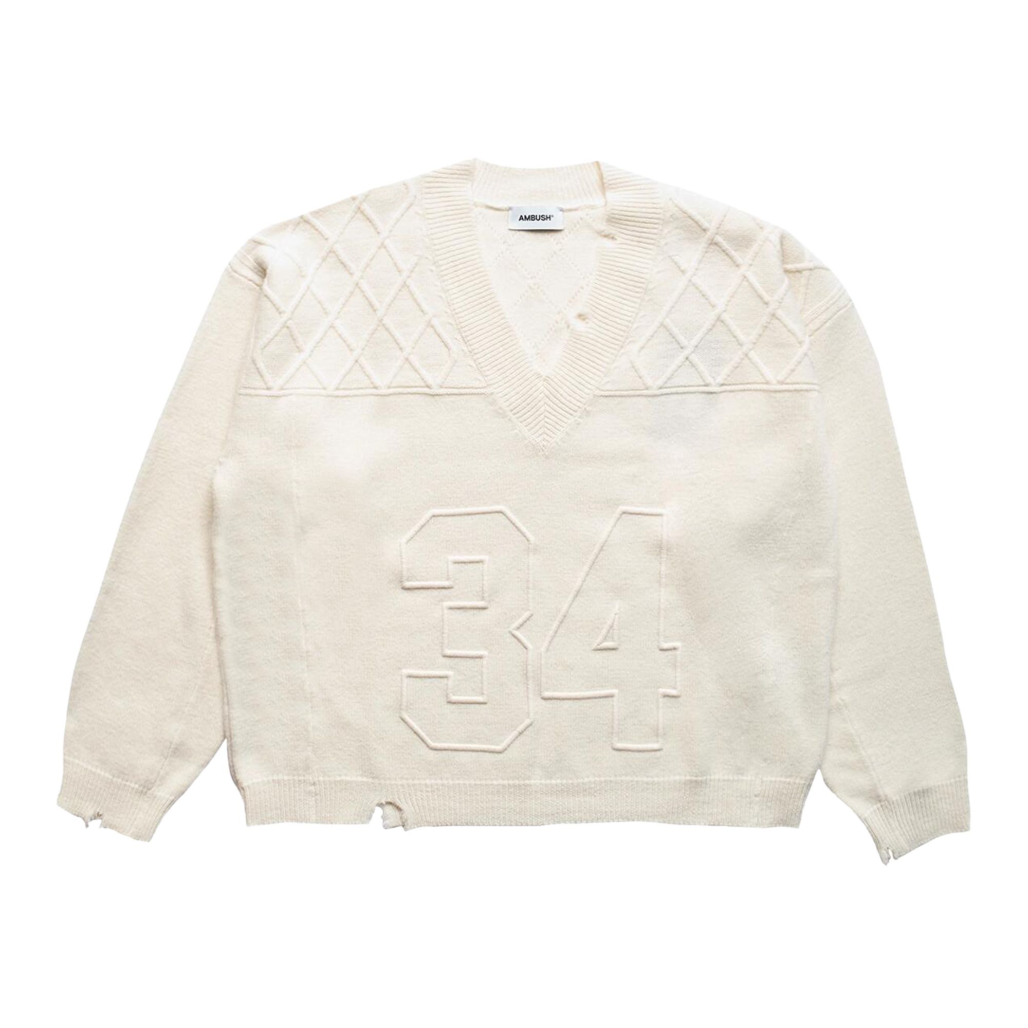 Pre-owned Ambush Sports Jersey Knit 'white' | Men's Size M/l