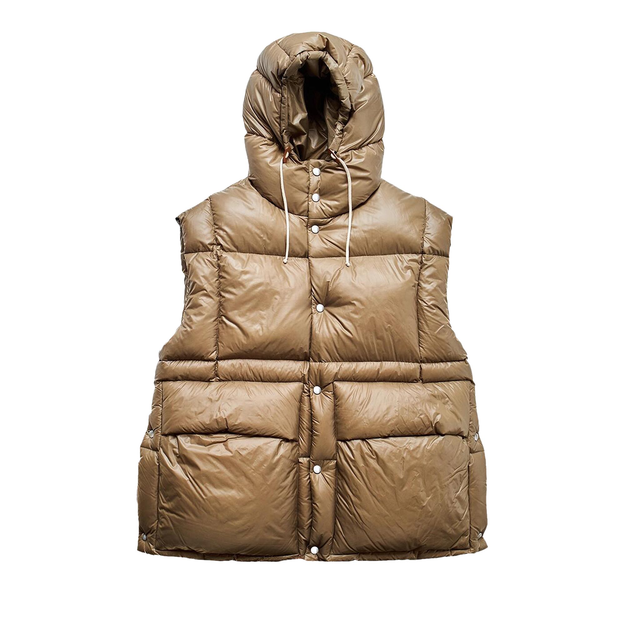 Pre-owned Jil Sander Quilted Padded Gilet 'brown' | Men's Size Xl