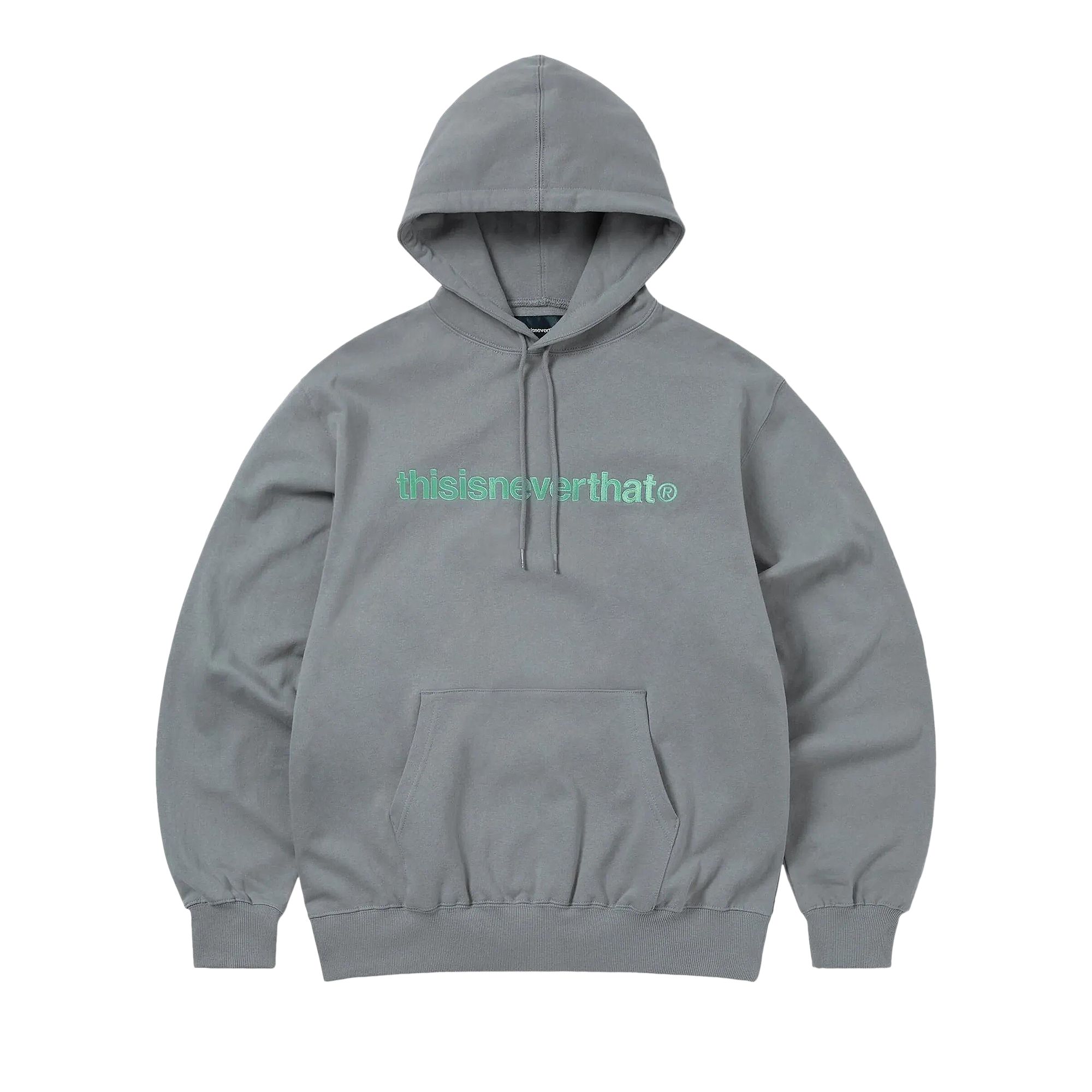 Pre-owned Thisisneverthat T-logo Hoodie 'concrete' | Grey | Men's Size L