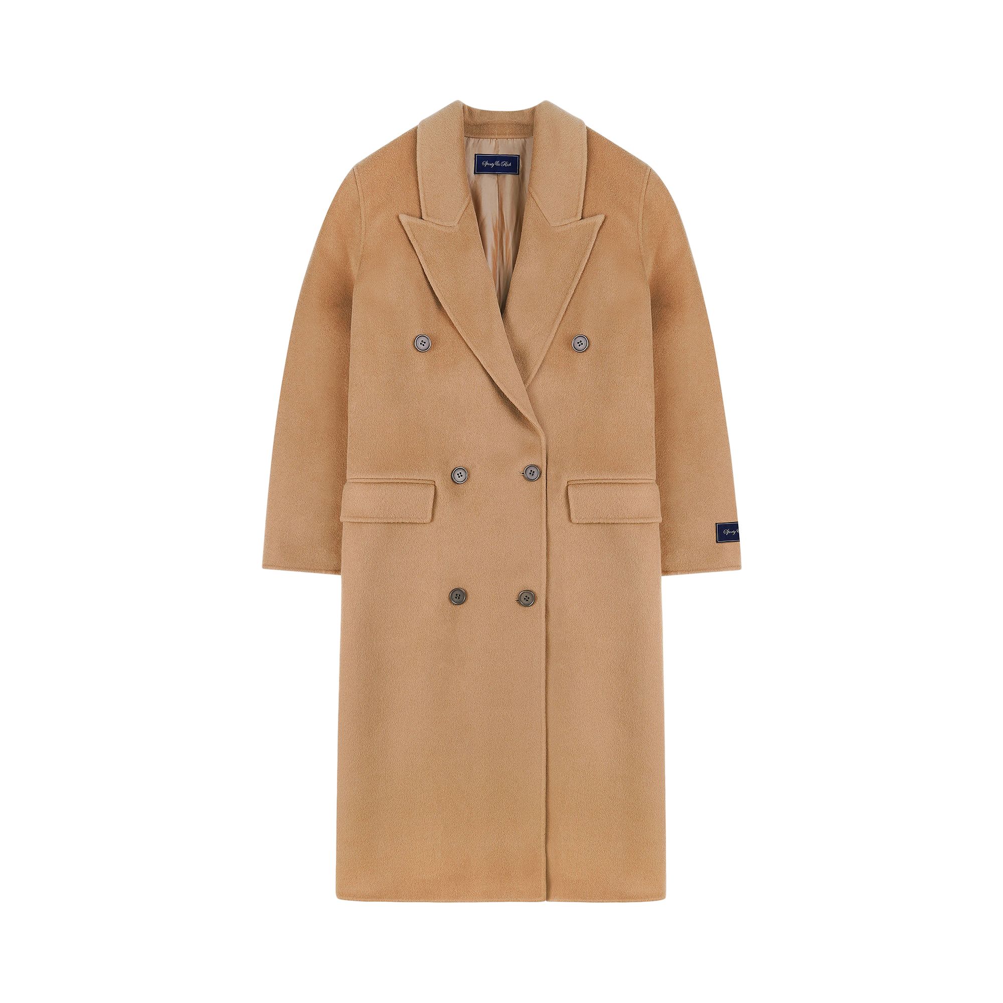 Pre-owned Sporty And Rich Sporty & Rich Double Faced Db Cashmere Coat 'camel' | Tan | Women's Size S