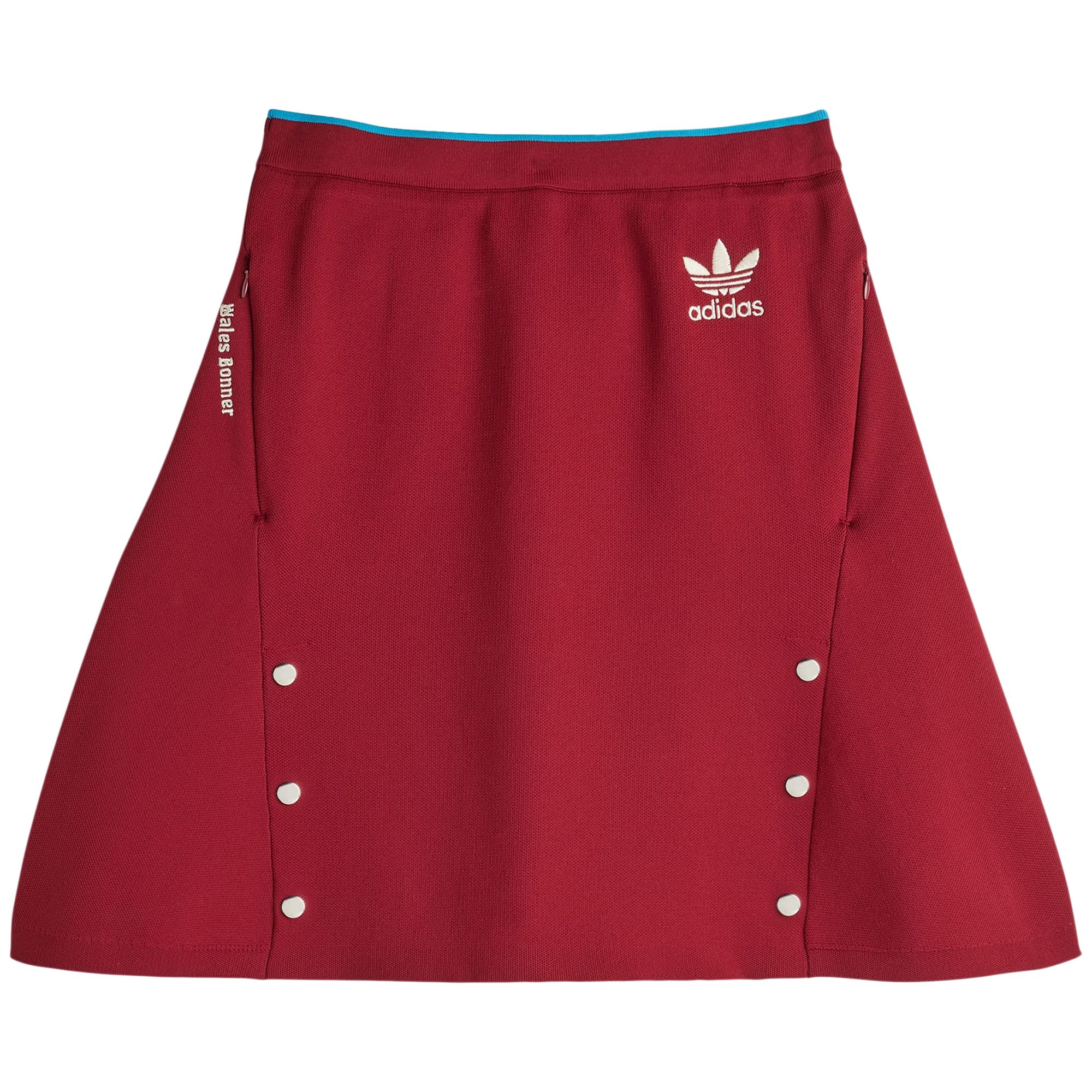 Pre-owned Adidas Originals Adidas X Wales Bonner Skirt 'collegiate Burgundy' | Red | Women's Size L