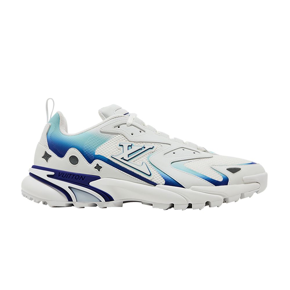Pre-owned Louis Vuitton Runner Tatic 'white Blue'