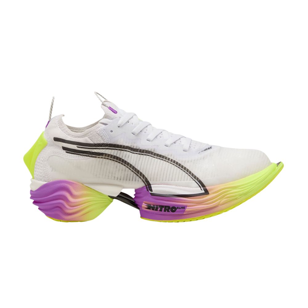 Puma Fast-R Nitro Elite 2 'Pure Magenta Yellow Alert' | White | Men's Size 11 - 310683-05