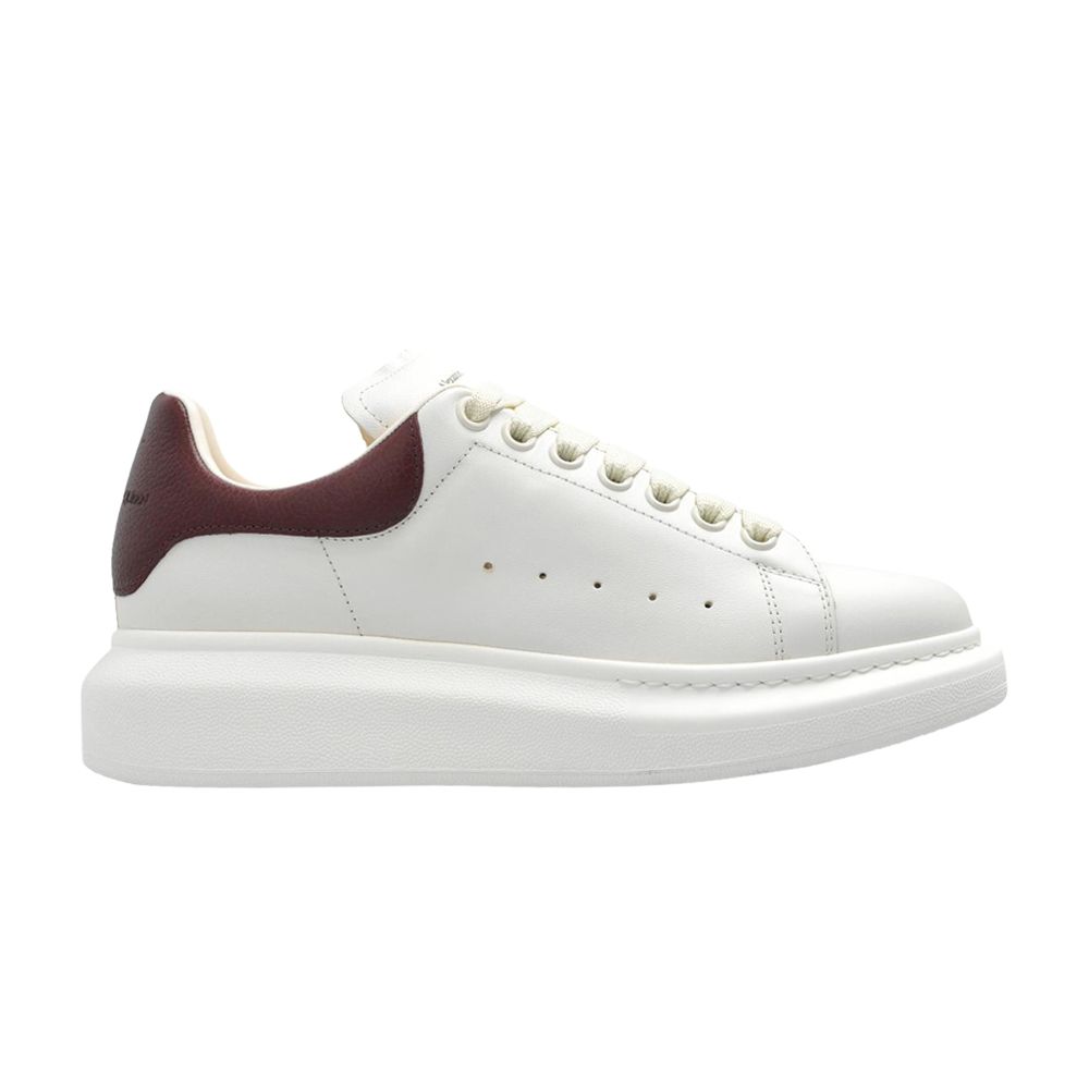 Pre-owned Alexander Mcqueen Wmns Oversized Sneaker 'off-white Bordeaux' | Women's Size 36.5